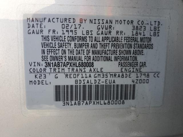 Photo 11 VIN: 3N1AB7APXHL680008 - NISSAN SENTRA 