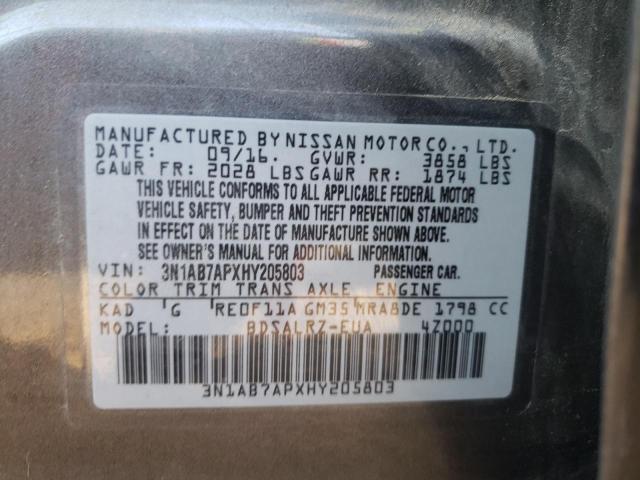 Photo 11 VIN: 3N1AB7APXHY205803 - NISSAN SENTRA 