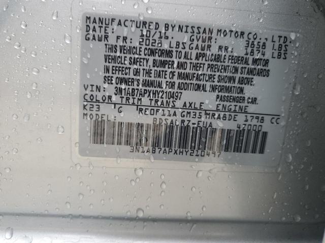 Photo 12 VIN: 3N1AB7APXHY210497 - NISSAN SENTRA S 