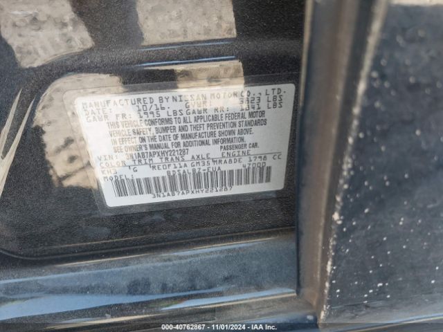 Photo 8 VIN: 3N1AB7APXHY221287 - NISSAN SENTRA 