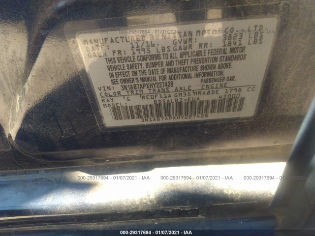 Photo 8 VIN: 3N1AB7APXHY227428 - NISSAN SENTRA 