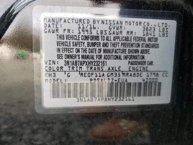 Photo 11 VIN: 3N1AB7APXHY232161 - NISSAN SENTRA S 