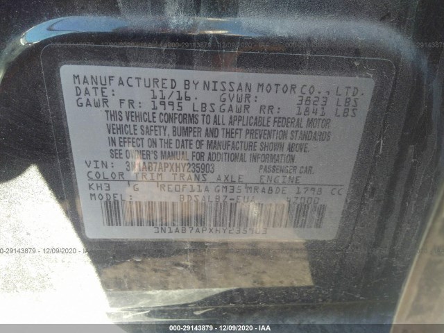 Photo 8 VIN: 3N1AB7APXHY235903 - NISSAN SENTRA 