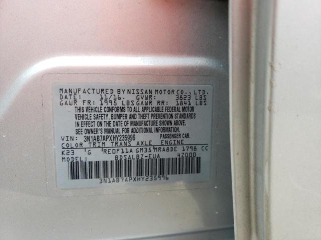 Photo 9 VIN: 3N1AB7APXHY235996 - NISSAN SENTRA S 