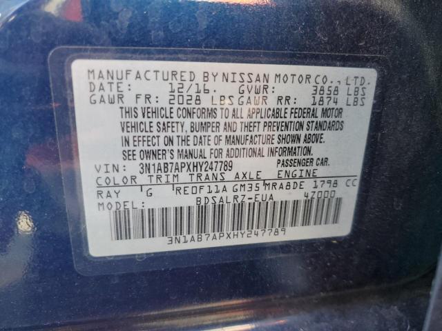 Photo 12 VIN: 3N1AB7APXHY247789 - NISSAN SENTRA S 