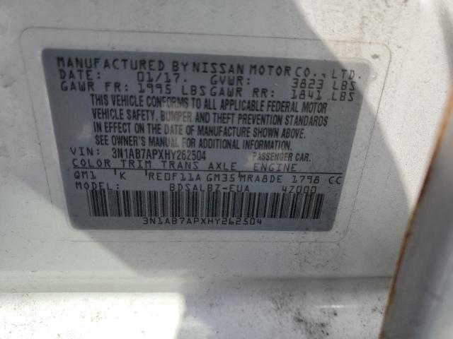 Photo 11 VIN: 3N1AB7APXHY262504 - NISSAN SENTRA S 