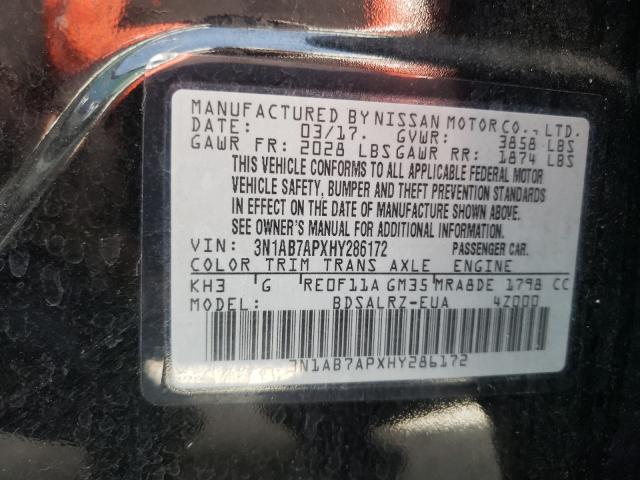 Photo 9 VIN: 3N1AB7APXHY286172 - NISSAN SENTRA S 