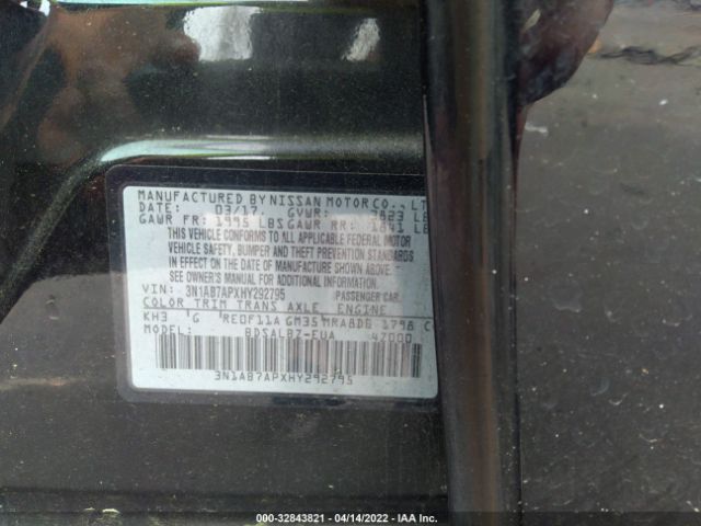 Photo 8 VIN: 3N1AB7APXHY292795 - NISSAN SENTRA 