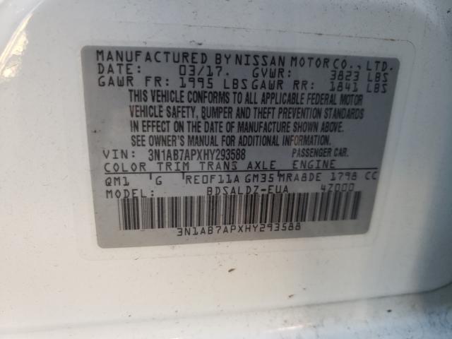 Photo 9 VIN: 3N1AB7APXHY293588 - NISSAN SENTRA S 