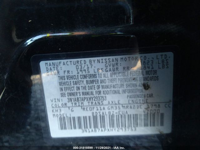 Photo 8 VIN: 3N1AB7APXHY293753 - NISSAN SENTRA 