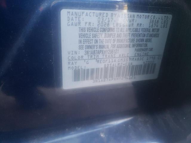 Photo 9 VIN: 3N1AB7APXHY296121 - NISSAN SENTRA S 