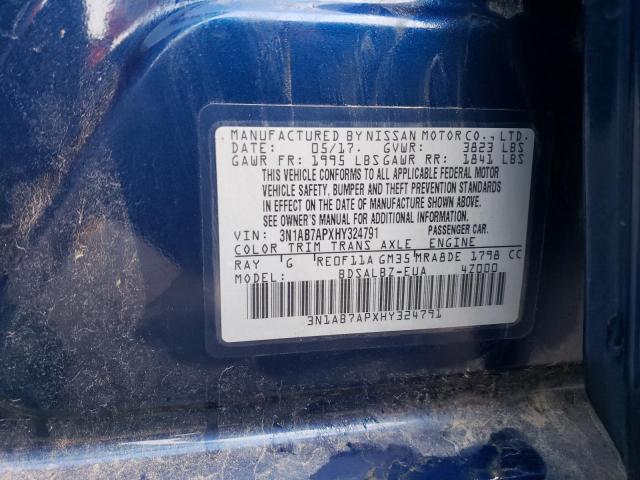 Photo 11 VIN: 3N1AB7APXHY324791 - NISSAN SENTRA 