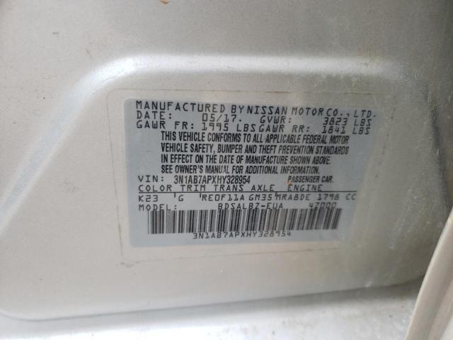 Photo 11 VIN: 3N1AB7APXHY328954 - NISSAN SENTRA S 