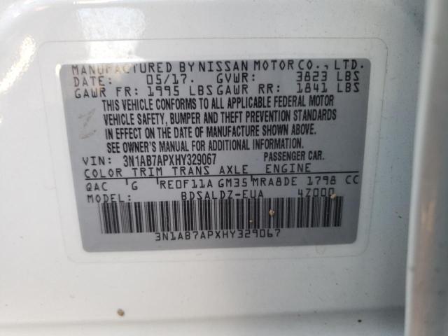 Photo 12 VIN: 3N1AB7APXHY329067 - NISSAN SENTRA S 