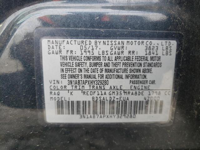 Photo 11 VIN: 3N1AB7APXHY329280 - NISSAN SENTRA 