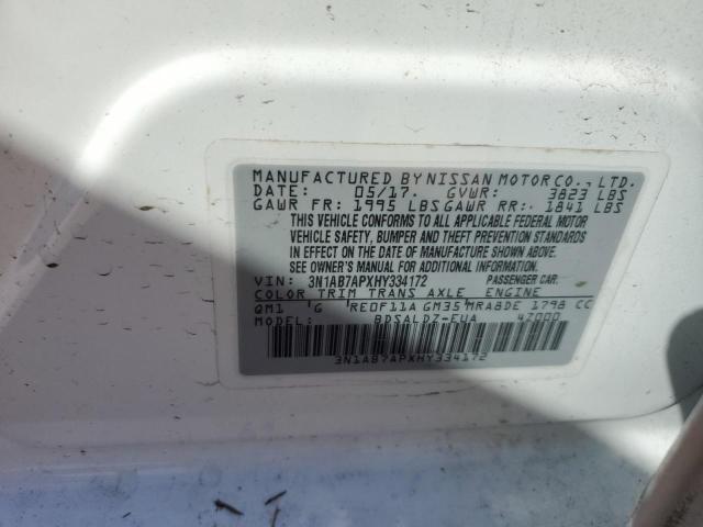 Photo 11 VIN: 3N1AB7APXHY334172 - NISSAN SENTRA S 