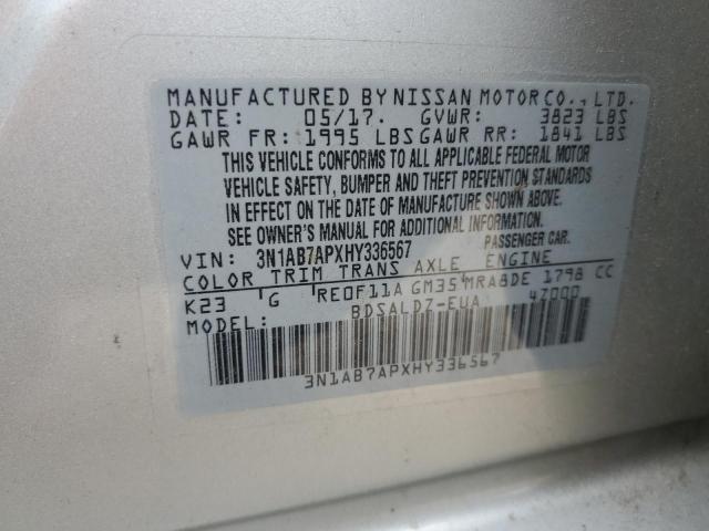 Photo 11 VIN: 3N1AB7APXHY336567 - NISSAN SENTRA S 