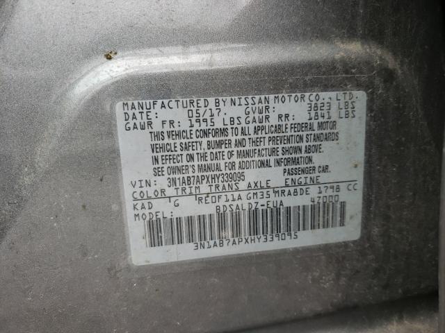 Photo 9 VIN: 3N1AB7APXHY339095 - NISSAN SENTRA S 