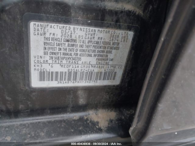 Photo 8 VIN: 3N1AB7APXHY340795 - NISSAN SENTRA 