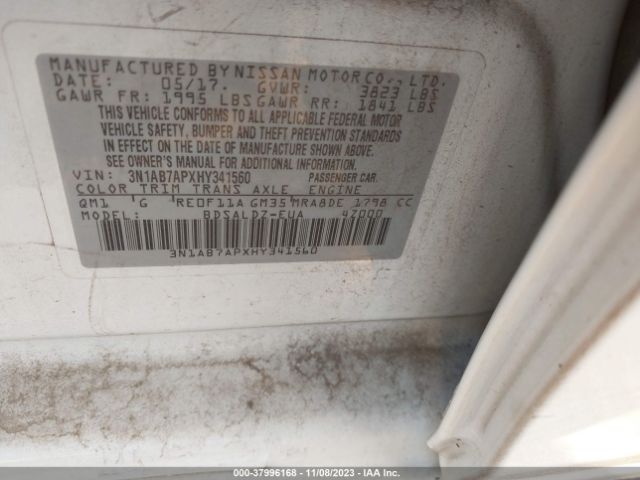 Photo 8 VIN: 3N1AB7APXHY341560 - NISSAN SENTRA 