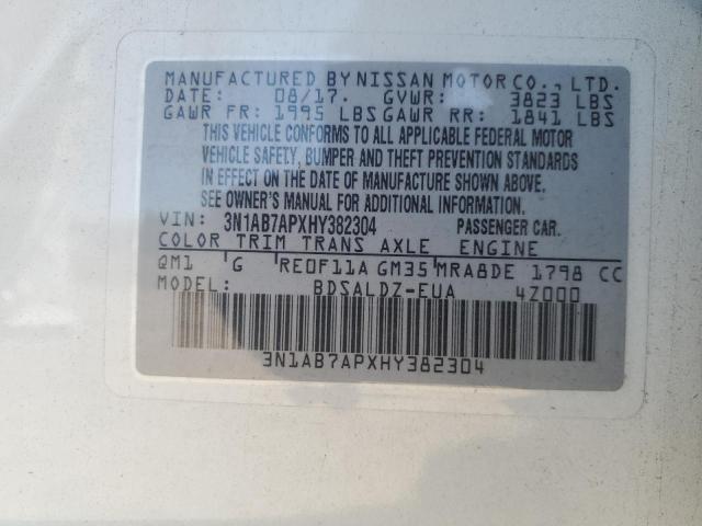 Photo 11 VIN: 3N1AB7APXHY382304 - NISSAN SENTRA 