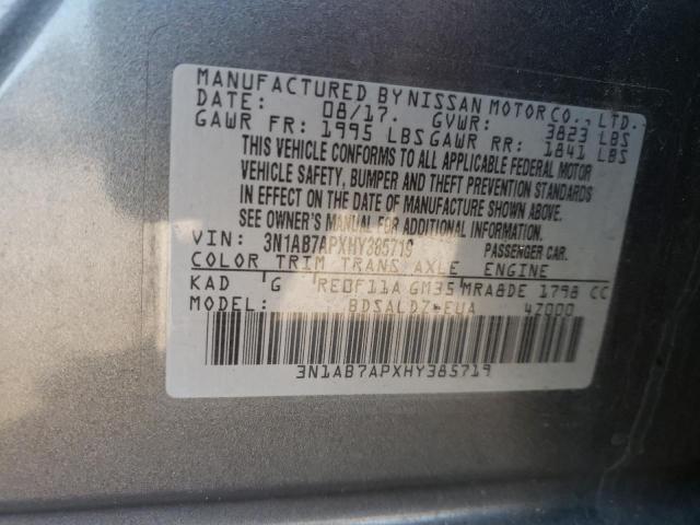 Photo 11 VIN: 3N1AB7APXHY385719 - NISSAN SENTRA S 