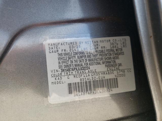 Photo 9 VIN: 3N1AB7APXJL632224 - NISSAN SENTRA S 