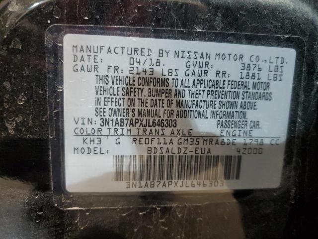 Photo 11 VIN: 3N1AB7APXJL646303 - NISSAN SENTRA 