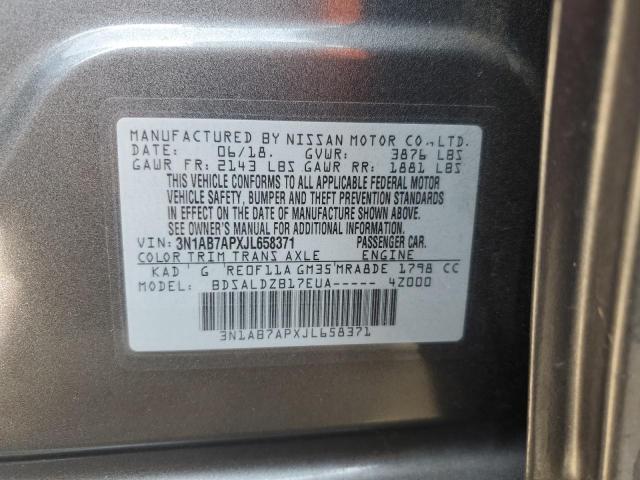 Photo 12 VIN: 3N1AB7APXJL658371 - NISSAN SENTRA 