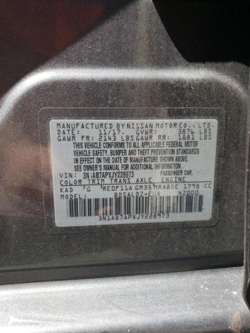 Photo 11 VIN: 3N1AB7APXJY228973 - NISSAN SENTRA S 