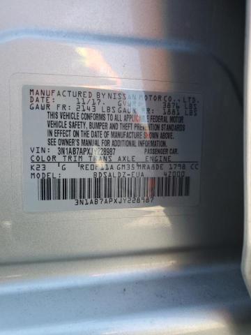 Photo 11 VIN: 3N1AB7APXJY228987 - NISSAN SENTRA S 