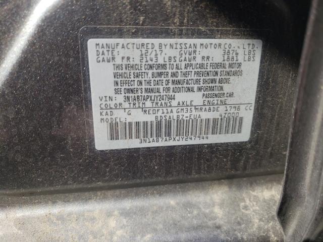 Photo 9 VIN: 3N1AB7APXJY247944 - NISSAN SENTRA S 