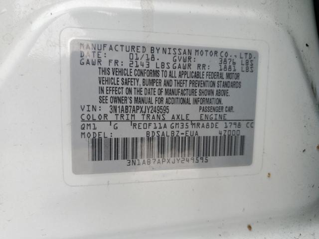 Photo 12 VIN: 3N1AB7APXJY249595 - NISSAN SENTRA 