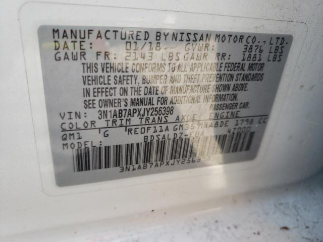 Photo 12 VIN: 3N1AB7APXJY256398 - NISSAN SENTRA 