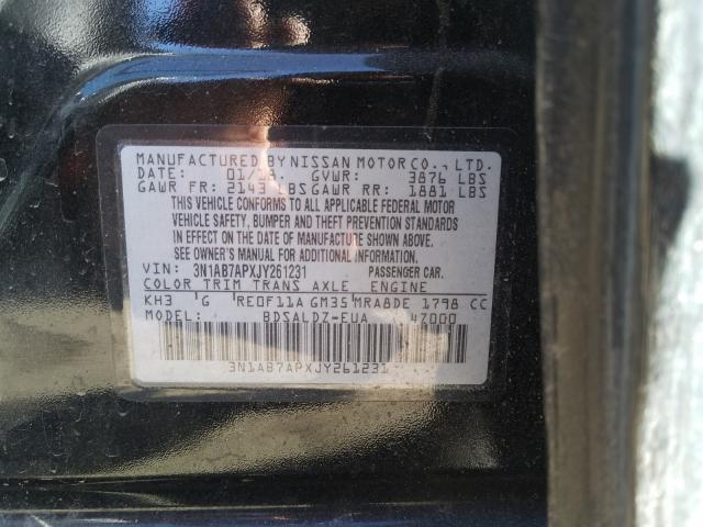 Photo 9 VIN: 3N1AB7APXJY261231 - NISSAN SENTRA S 