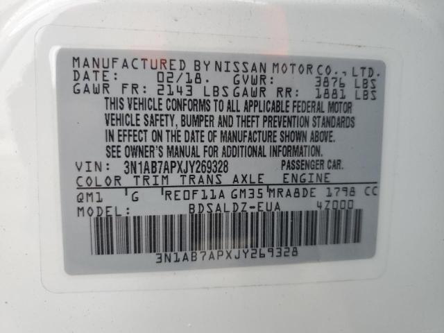 Photo 11 VIN: 3N1AB7APXJY269328 - NISSAN SENTRA S 