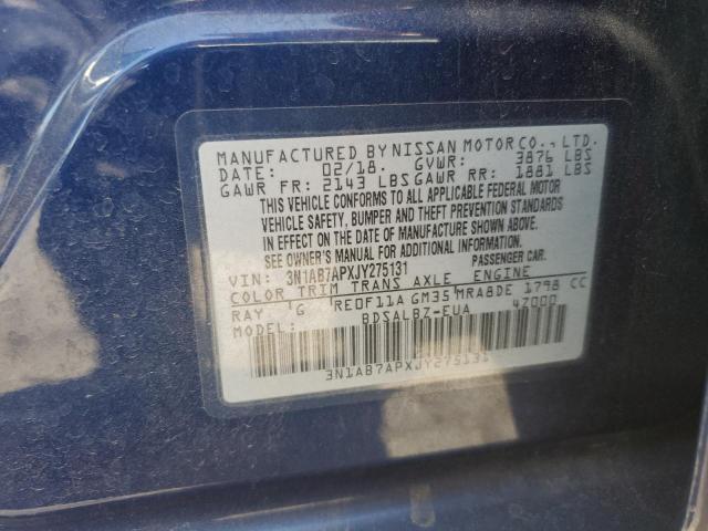 Photo 11 VIN: 3N1AB7APXJY275131 - NISSAN SENTRA S 