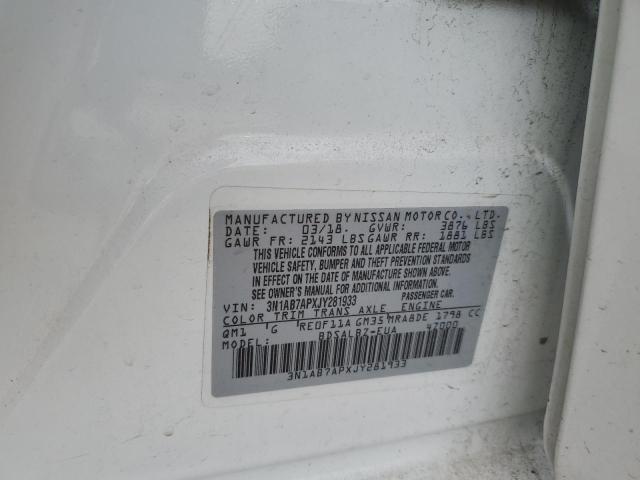 Photo 11 VIN: 3N1AB7APXJY281933 - NISSAN SENTRA S 