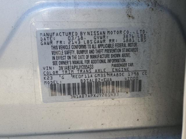 Photo 11 VIN: 3N1AB7APXJY285433 - NISSAN SENTRA 