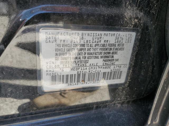 Photo 12 VIN: 3N1AB7APXJY301002 - NISSAN SENTRA S 