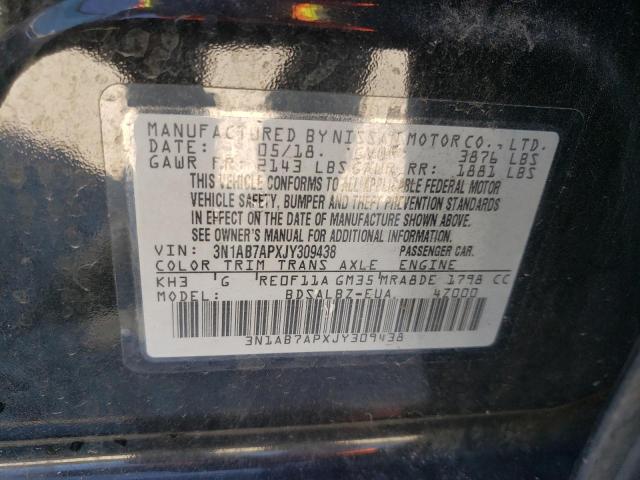 Photo 9 VIN: 3N1AB7APXJY309438 - NISSAN SENTRA S 