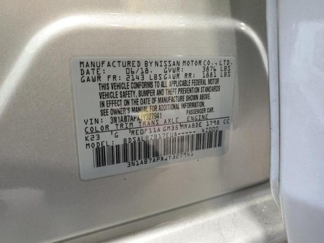 Photo 12 VIN: 3N1AB7APXJY327941 - NISSAN SENTRA 