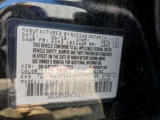 Photo 9 VIN: 3N1AB7APXJY337515 - NISSAN SENTRA S 