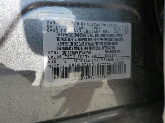 Photo 12 VIN: 3N1AB7APXJY343279 - NISSAN SENTRA S 