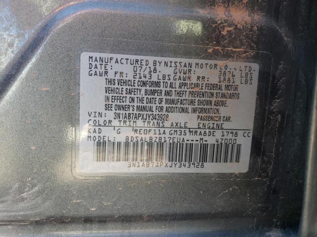 Photo 12 VIN: 3N1AB7APXJY343928 - NISSAN SENTRA 