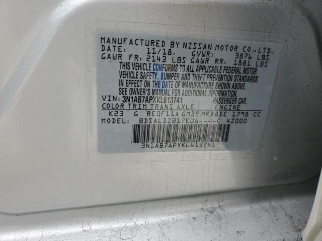 Photo 11 VIN: 3N1AB7APXKL613741 - NISSAN SENTRA 