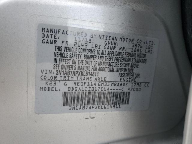 Photo 11 VIN: 3N1AB7APXKL614811 - NISSAN SENTRA 