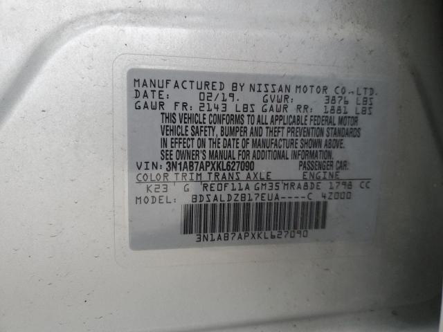 Photo 11 VIN: 3N1AB7APXKL627090 - NISSAN SENTRA 