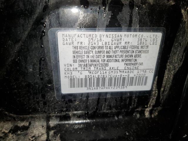 Photo 12 VIN: 3N1AB7APXKY239389 - NISSAN SENTRA 