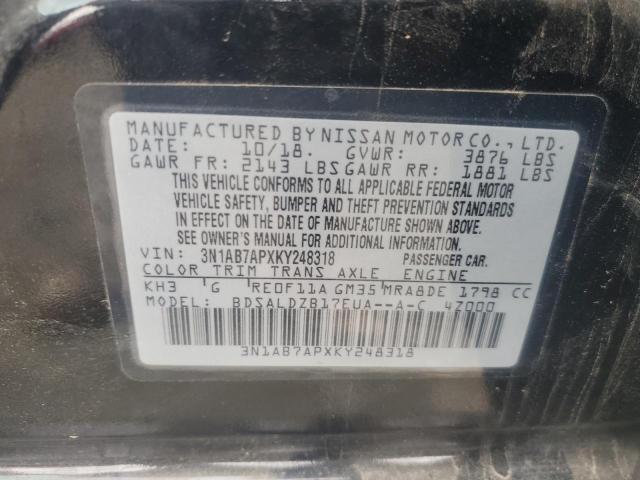 Photo 11 VIN: 3N1AB7APXKY248318 - NISSAN SENTRA S 